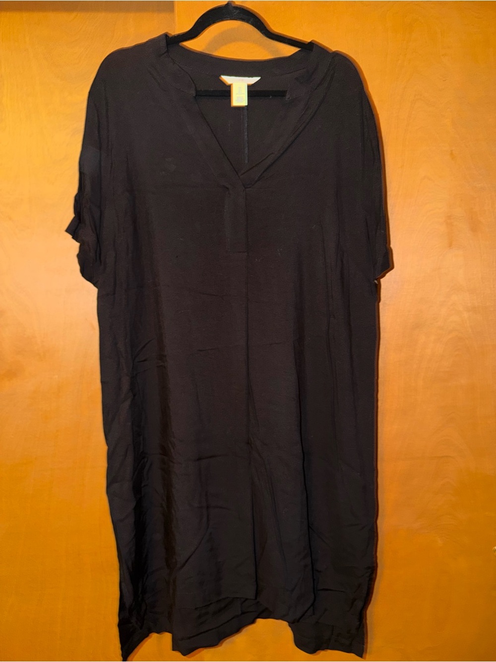 H&M Black V-Neck Tunic Dress